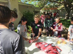 GOS Donation 09 Ecuador Gear Collection Event - Rio Rapids SC Boys and Girls Soccer Teams with Gift of Soccer Team Organizing Event