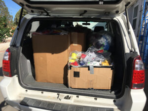 GOS Donation 09 Ecuador Gear Collection Event - Gift of Soccer Team Delivering Gear to Transport Team Hope Christian HS