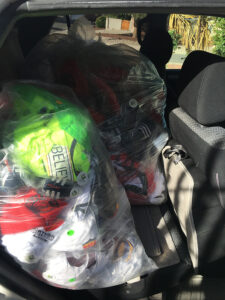 GOS Donation 09 Ecuador Gear Collection Event - Gift of Soccer Team Delivering Gear to Transport Team