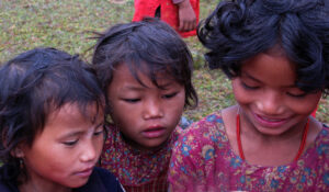 GOS Donation 02 Nepal Gear Delivery - Kids Receiving Soccer Gear