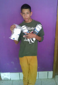 GOS Donation 07 Mexico Gear Delivery - Kids Receiving Soccer Gear