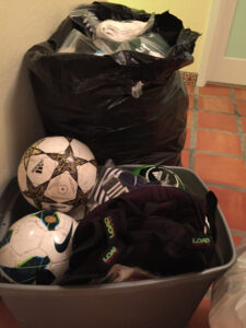 GOS Donation 07 Mexico Gear Collection - Soccer Gear Sorted Packed Soccer Balls and Cleats