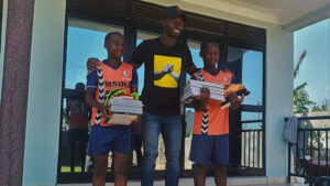 GOS Donation 25 Uganda Gear Delivery - Kids Getting School Supplies
