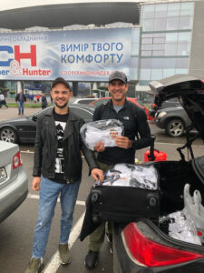 GOS Gear Delivery - Donations from the Gift of Soccer Foundation Team distributed in the Ukraine by SportsQuest Volunteers