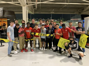 GOS Coaching Volunteering - Ken Levandoski from the Gift of Soccer Foundation Team coaching the UNM Mens Club Team