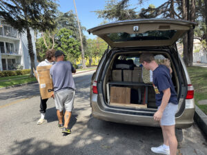 Gear Organization - Volunteers working for Gift of Soccer Team doing remote collection and delivery