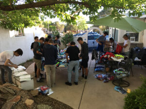 GOS Gear Collection - Rio Rapids Boys Soccer Club Teams cleaned and organized 1,000 pieces of gear with the Gift of Soccer Foundation Team