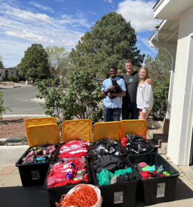 GOS Gear Delivery - Eddie Tokpa received gear from the Gift of Soccer Foundation Team to take to Uganda