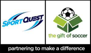 The Gift of Soccer Partners with SportQuest Logo