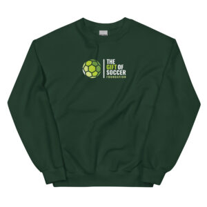 unisex crew neck sweatshirt forest green front 66a6a786808d4