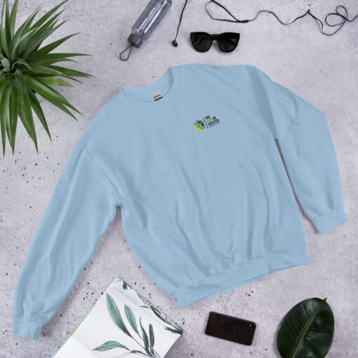 Unisex Crew Neck Left-Side Logo Light Sweatshirts - Image 17