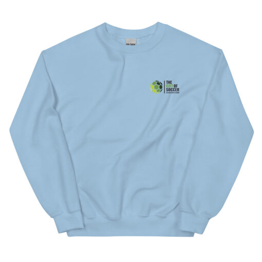 Unisex Crew Neck Left-Side Logo Light Sweatshirts - Image 4