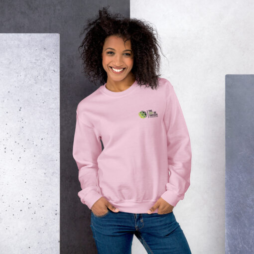 Unisex Crew Neck Left-Side Logo Light Sweatshirts - Image 15
