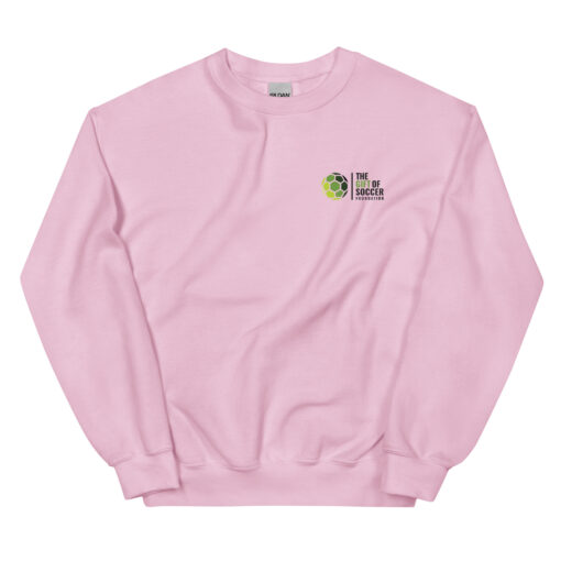 Unisex Crew Neck Left-Side Logo Light Sweatshirts - Image 2