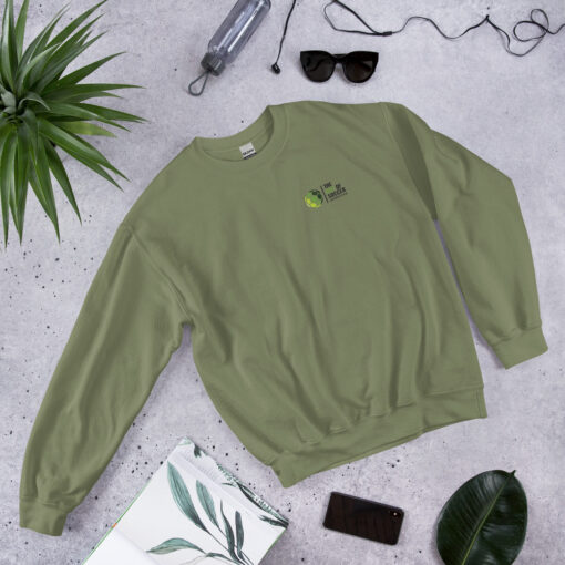 Unisex Crew Neck Left-Side Logo Light Sweatshirts - Image 14