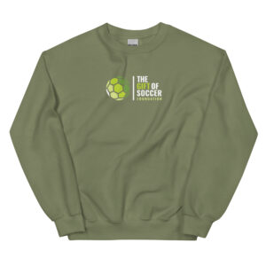 unisex crew neck sweatshirt military green front 66a6a4236c74d
