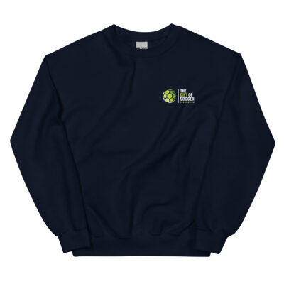 Unisex Crew Neck Left-Side Logo Dark Sweatshirts