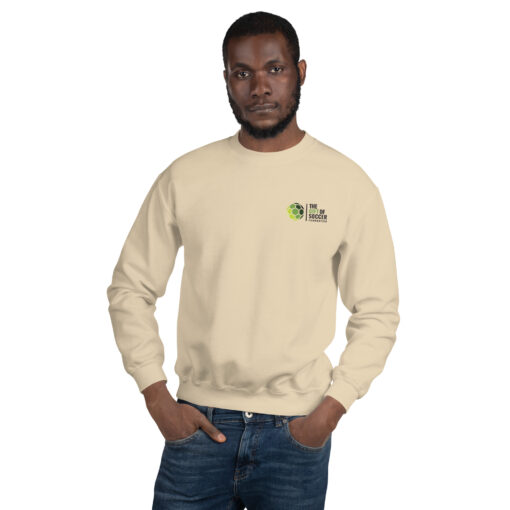 Unisex Crew Neck Left-Side Logo Light Sweatshirts - Image 12