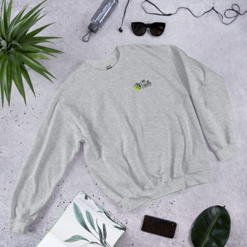 Unisex Crew Neck Left-Side Logo Light Sweatshirts - Image 11