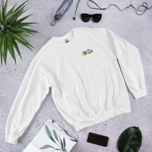 Unisex Crew Neck Left-Side Logo Light Sweatshirts - Image 8