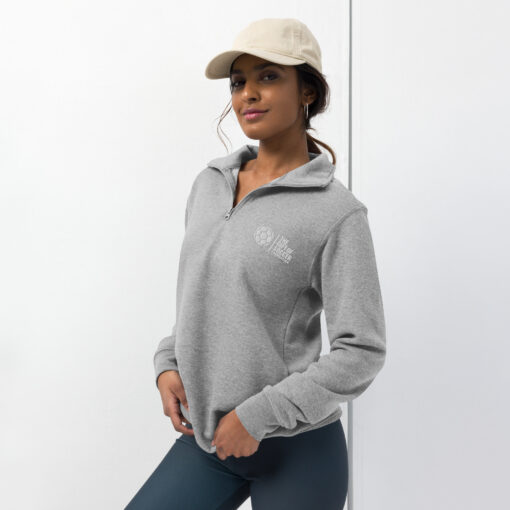 Unisex 3/4 Zip Embroidered Pullovers - Image 7