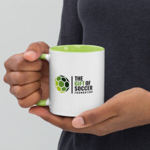 white ceramic mug with color inside green 11 oz left 66a4297076da0