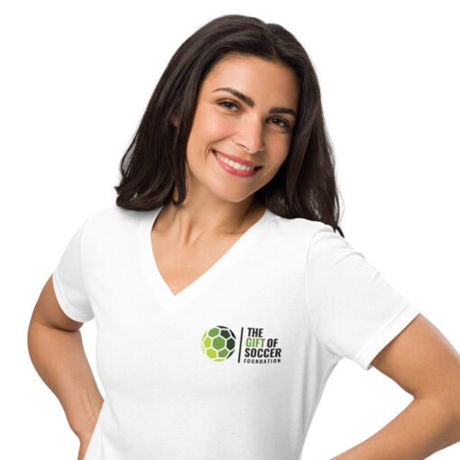 Women’s Relaxed V-neck T-shirt - Image 4